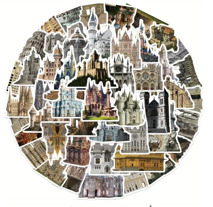 MEDIEVAL CASTLES Vinyl Stickers – Select A Sticker