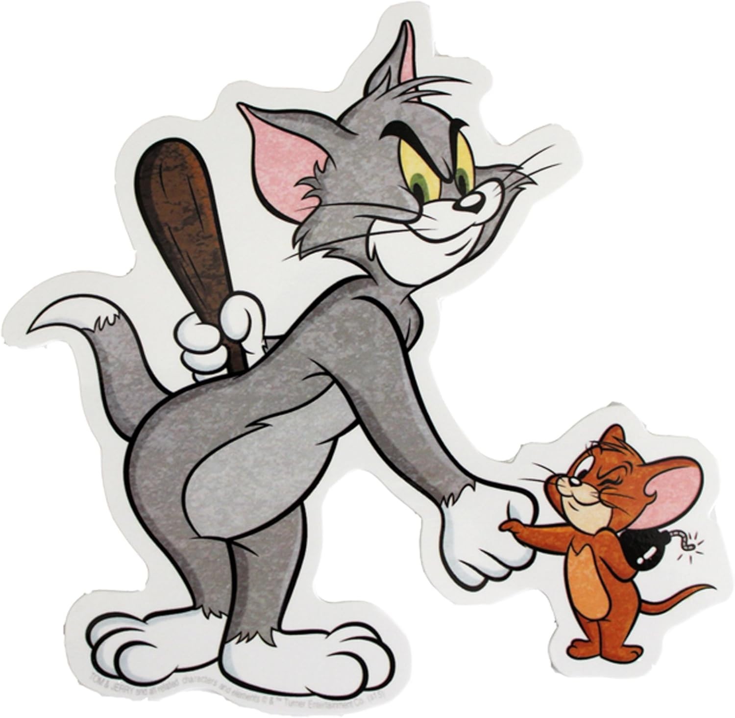 Stickers – C&D Visionary – Hanna Barbera Tom & Jerry Shake 4.8"x4.8" NEW Decal