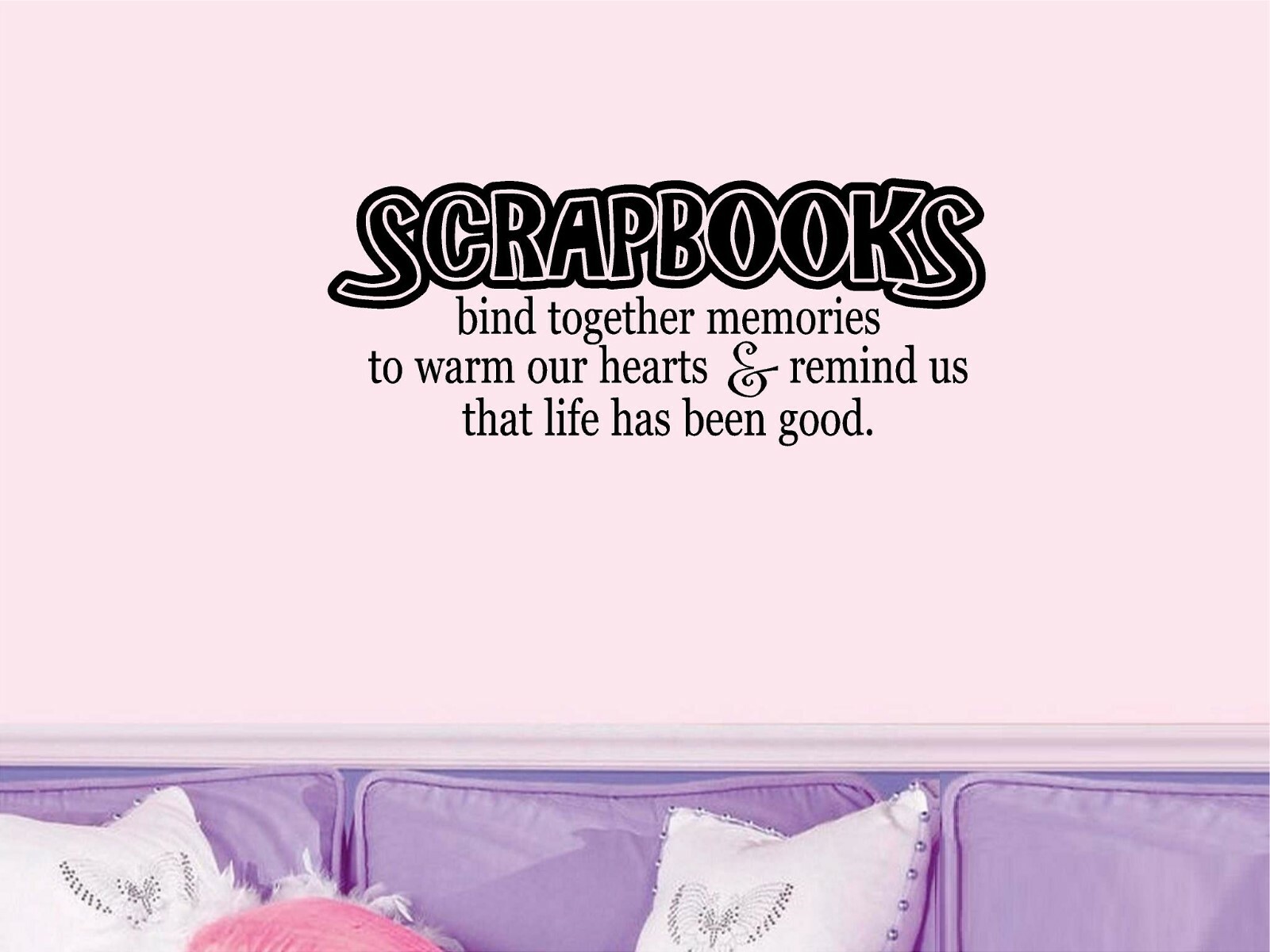 Scrapbooks Bind Together Vinyl Decal Home Décor 10" x 18"