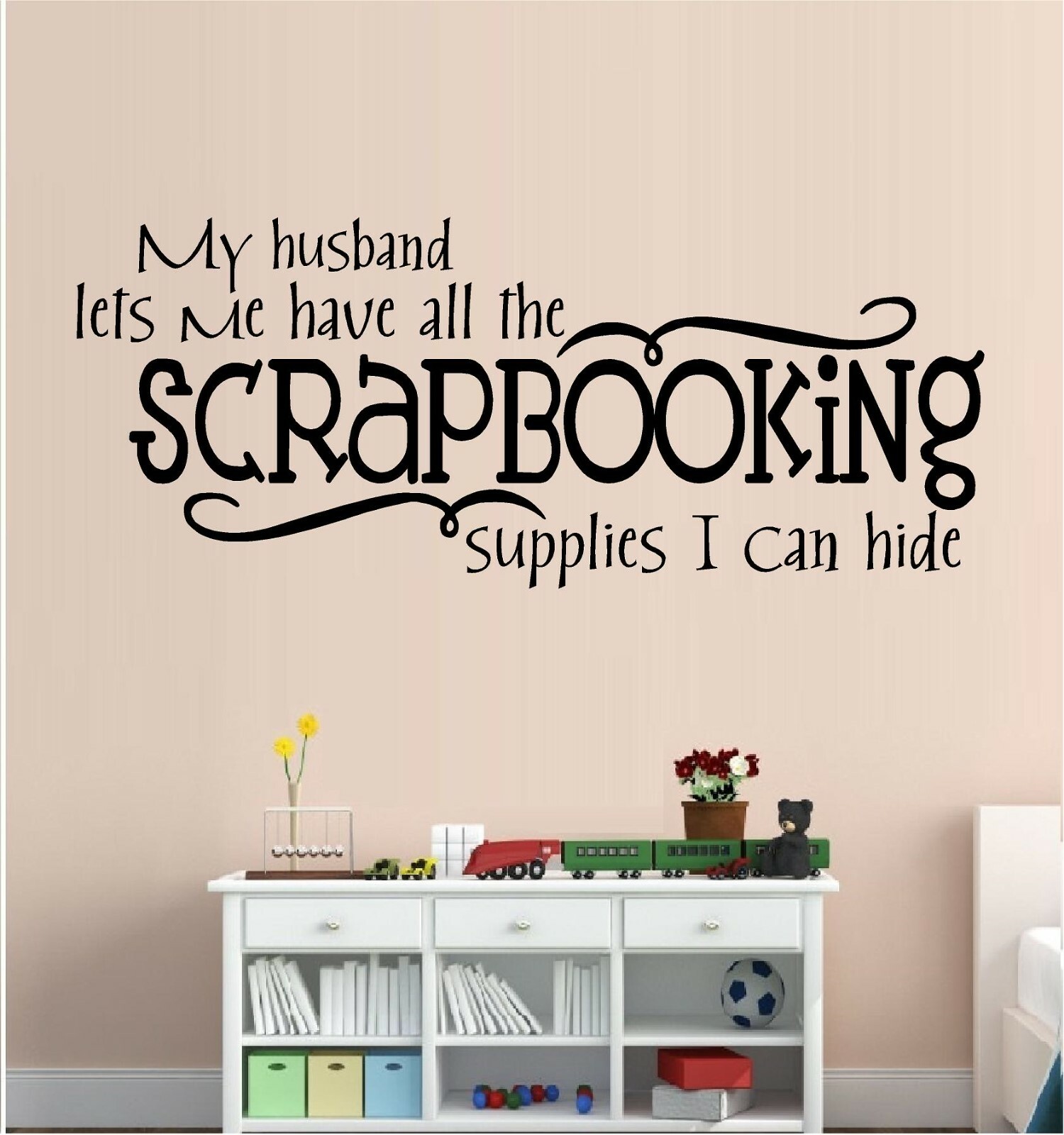 Scrapbooking Supplies… Vinyl Decal Home Décor 12" x 29"
