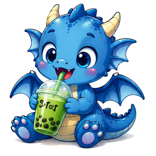 Cute Fantasy Baby Dragons, 25pc Set, Die Cut, Heavy Duty Vinyl, 1.5" x 1.5"