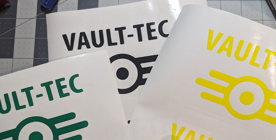 VAULT-TEC logo from Fallout video game series decal you choose color