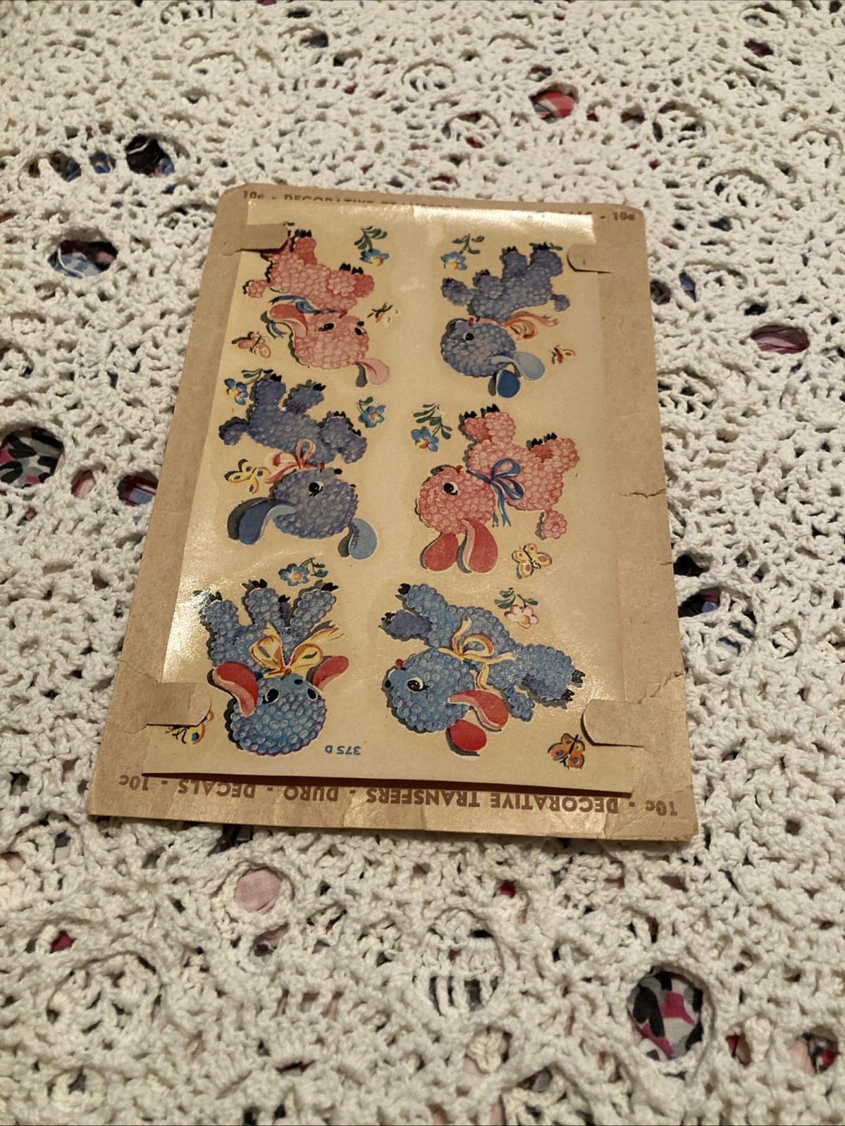 Vintage Lambs Sheep Duro Decals Transfer