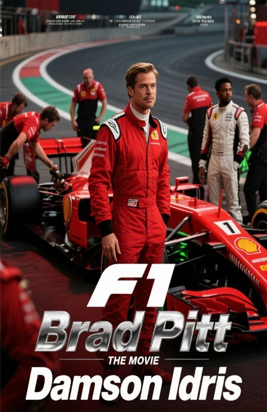 F1 BRAD PITT THE MOVIE Wall Vinyl Decal Poster Print Removable Adhesive