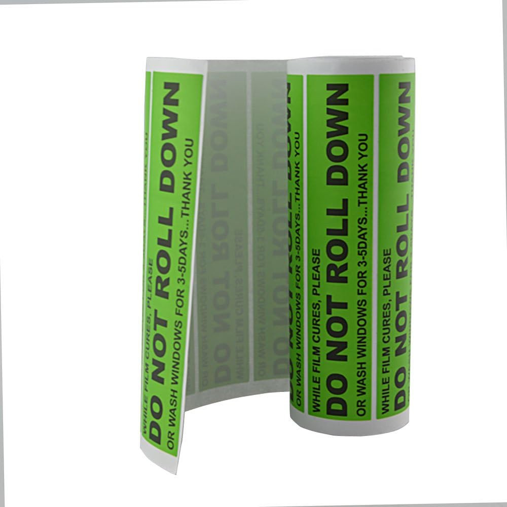 100Pcs/Roll DO NOT ROLL down Automotive Self-Adhesive Stickers Warning Label for