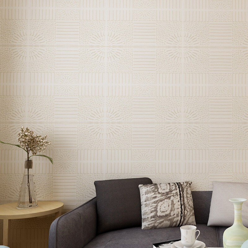 2 X Self Adhesive 3D Wall Sticker Waterproof Foam Panel Wallpaper DIY Home Decor