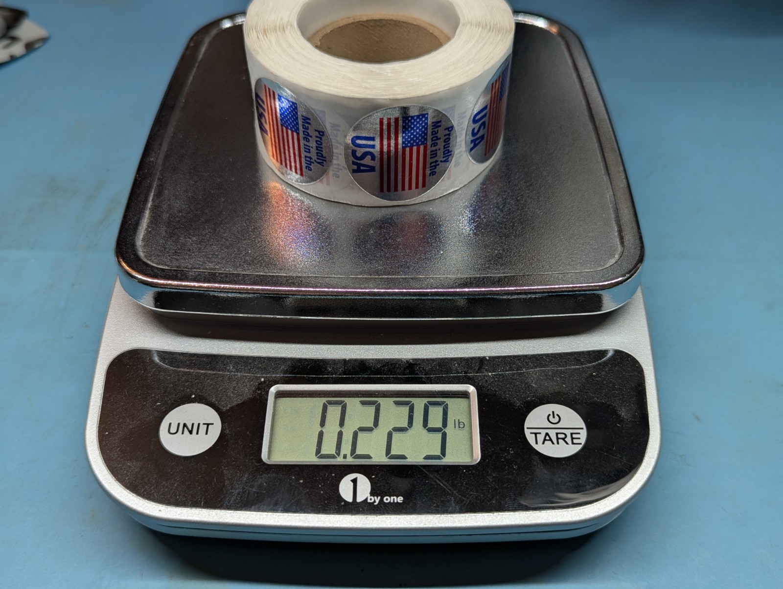 Sticker Round 1¼" (1.25 Inch) "Proudly Made In the USA" Full Roll