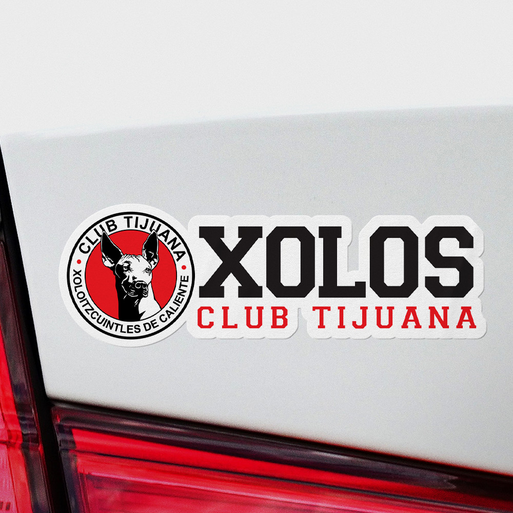 4 Pack – Xolos Tijuana Mexico Vinyl Sticker Decal Calcomania Xoloitzcuintles