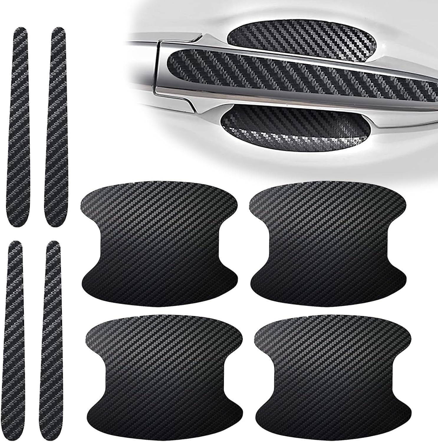 Door handle scratch protector stickers