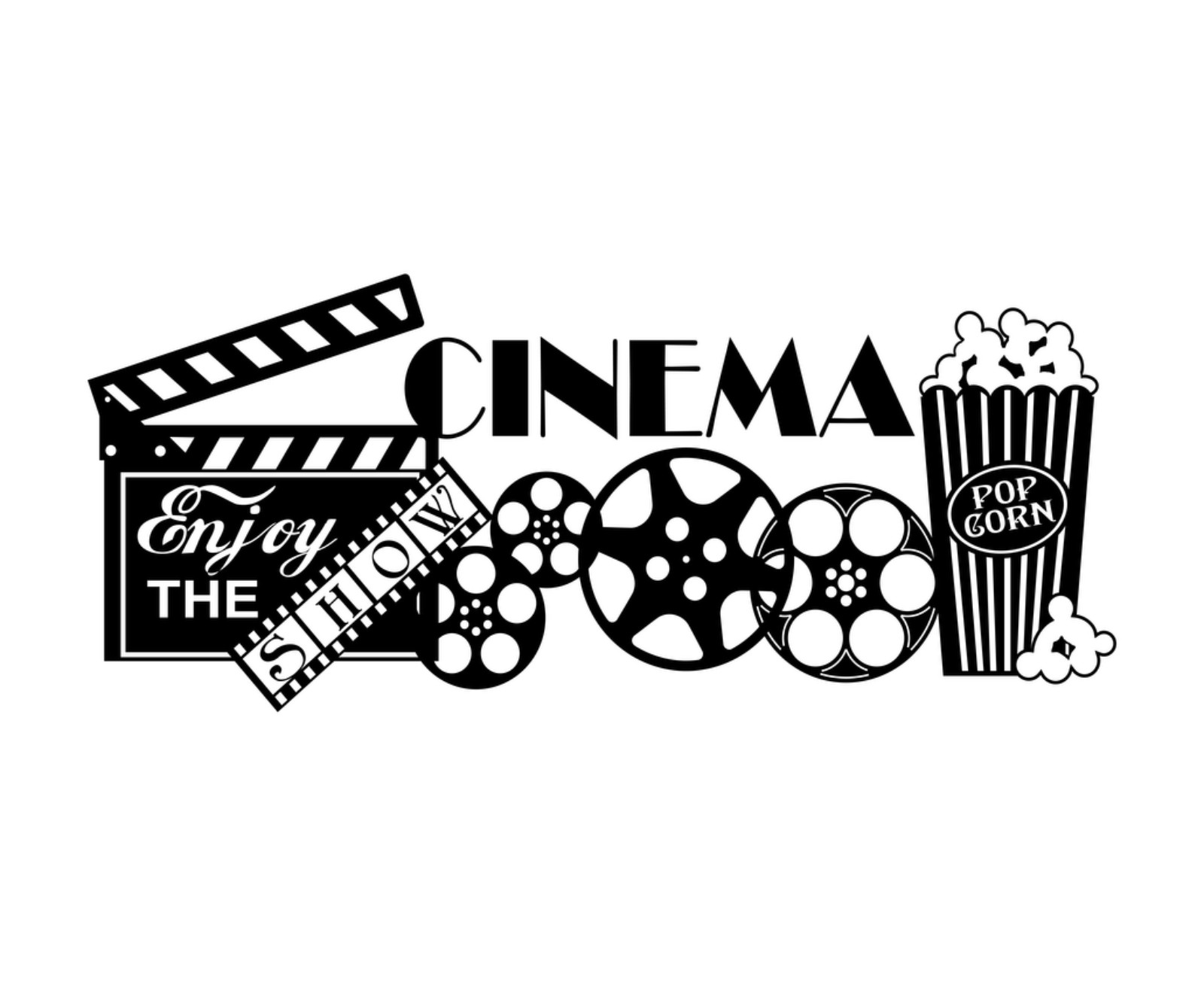 Interior Removable Cinema Movie Theater Wall Decals