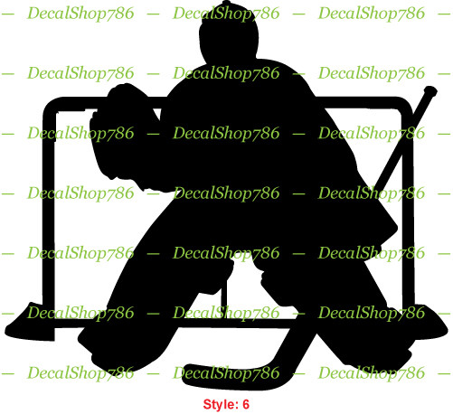 Ice Hockey Goalie – Sports – Car Vinyl Die-Cut Peel N' Stick Decals / Stickers