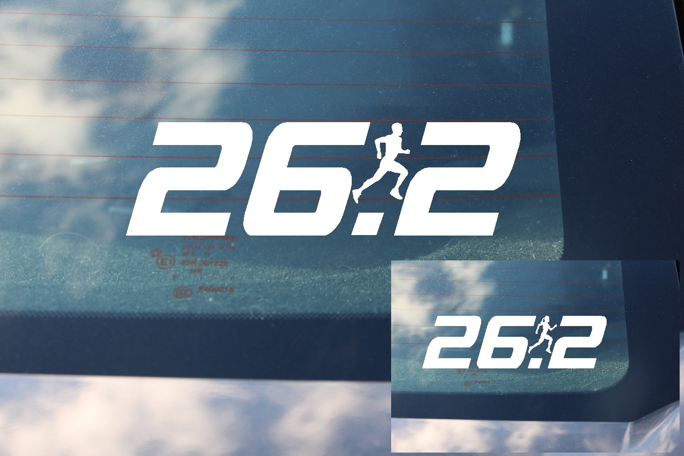 26.2 Full Marathon Decal Vinyl Sticker Man Woman Runner Running Run Jogging