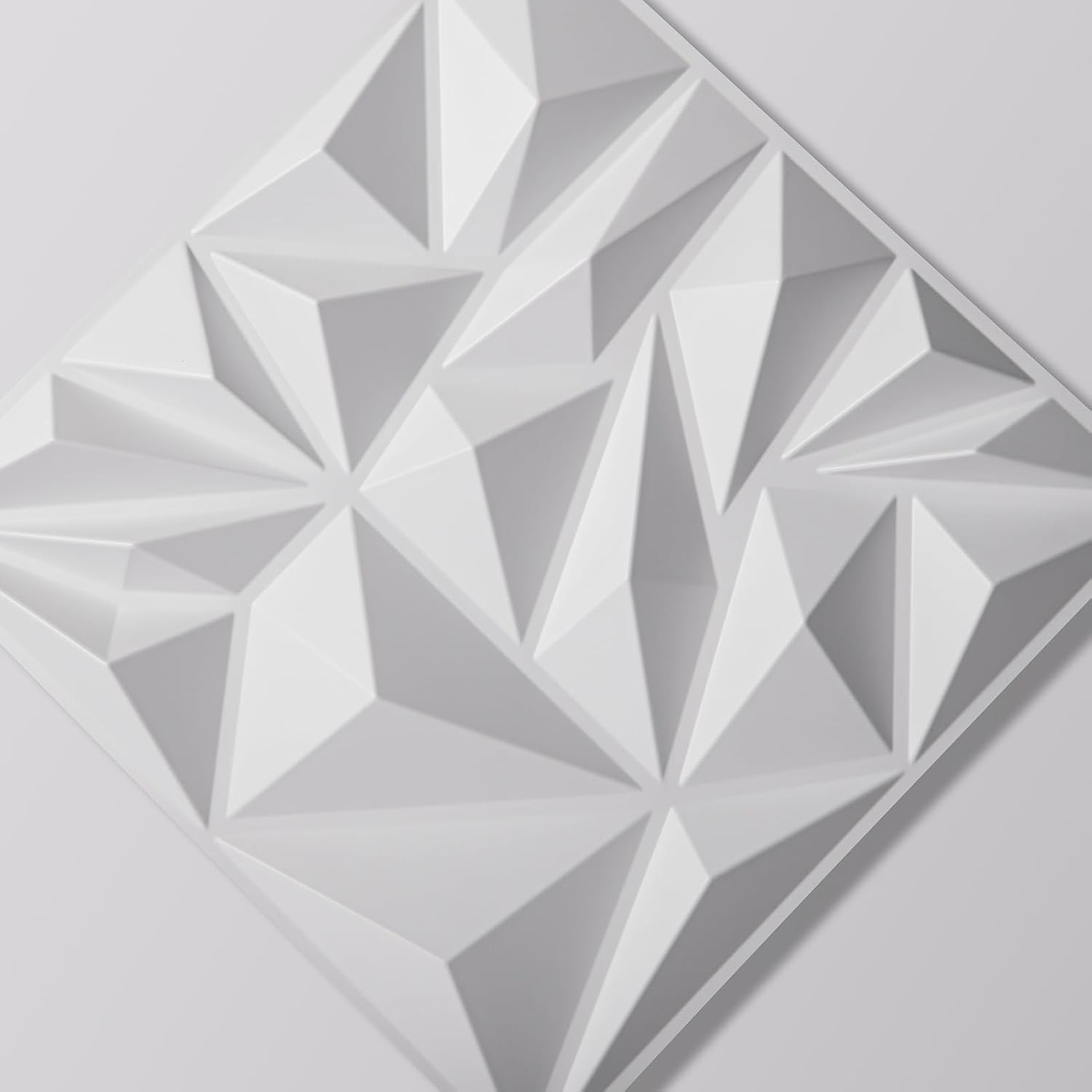 3D Wall Panels 33 Pack 12×12 PVC Textured Accent Wall Diamond Design Wall Decor