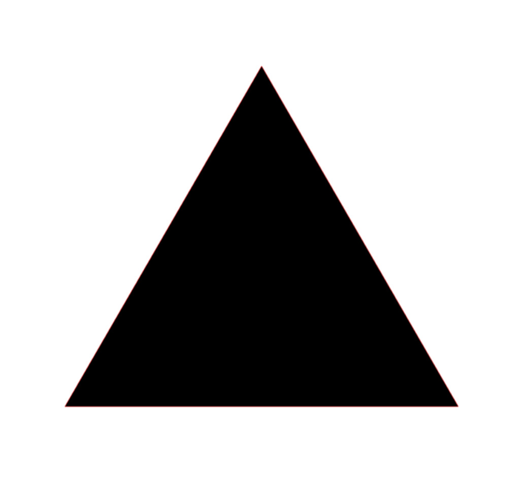 Triangle Sticker PICK SIZE COLOR Vinyl Decal Shape School Geometry Bumper Window