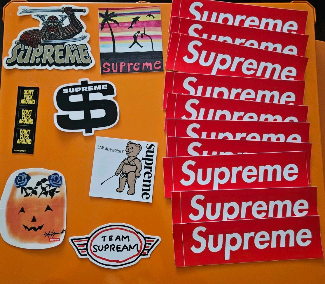 Supreme Logo Sticker 17 Lot Multicolor Assorted