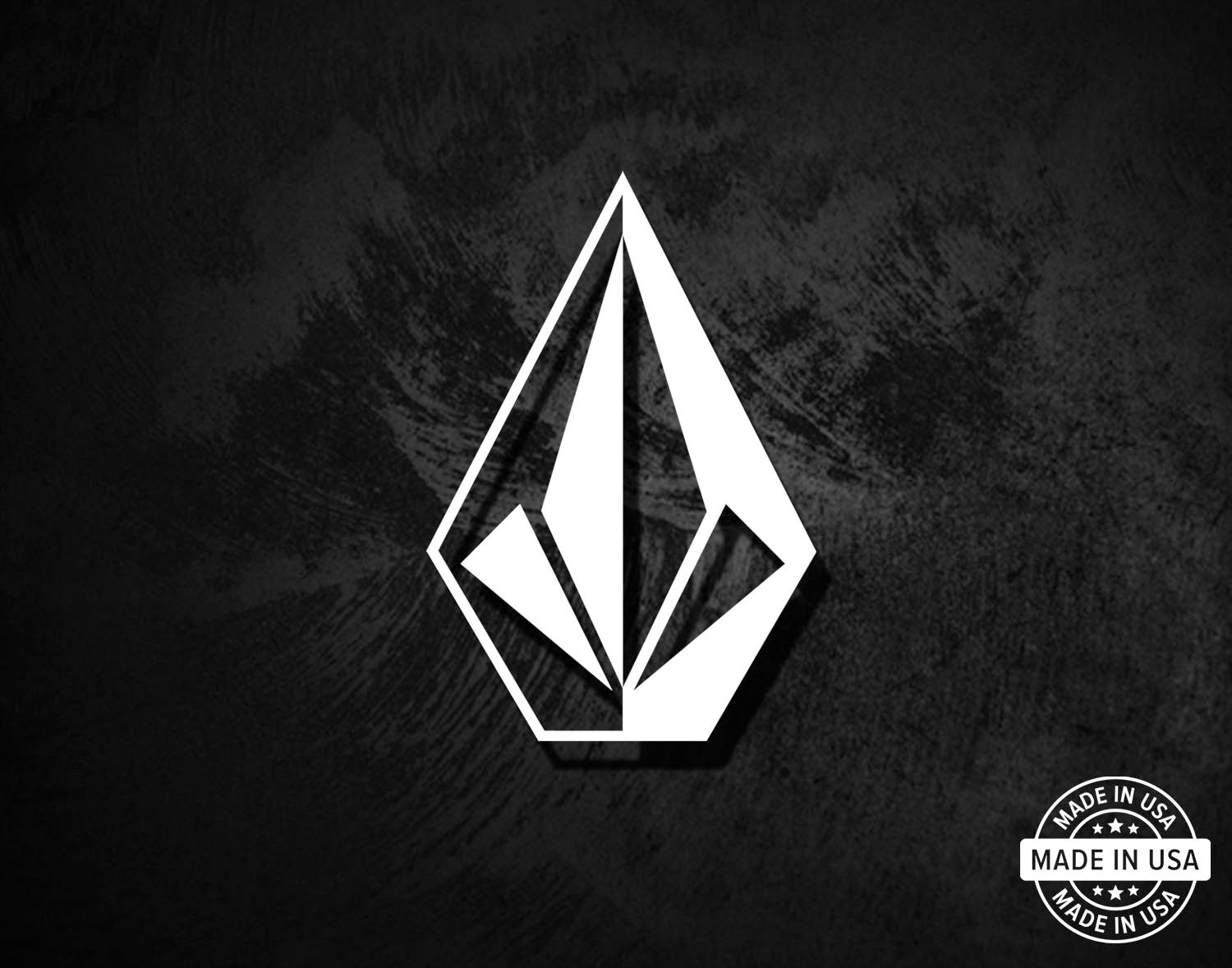 Volcom Stone Decal, Vinyl Die Cut Window Sticker, 100% Made In USA