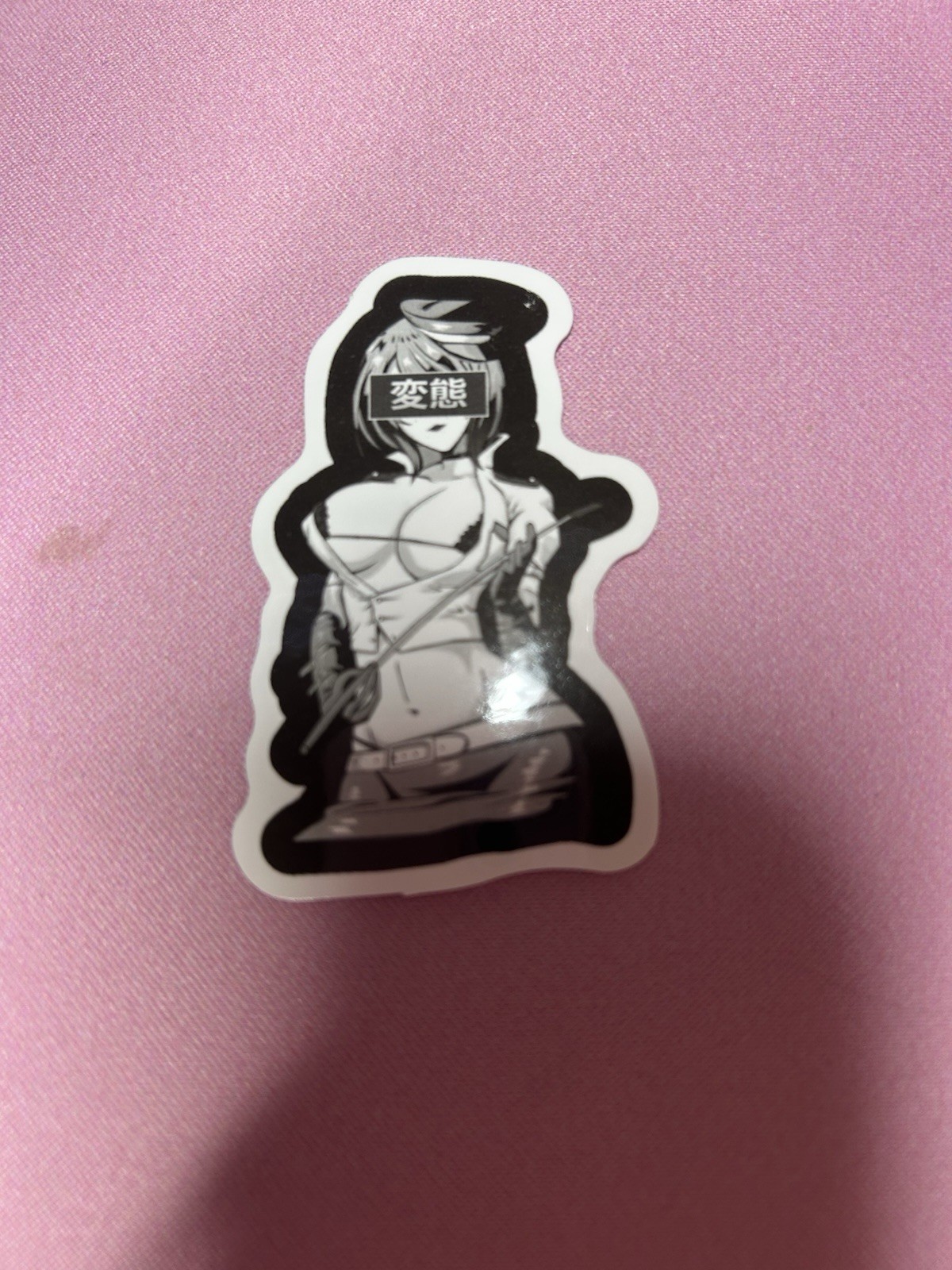 black and white waifu lewd fantasy girls stickers #12