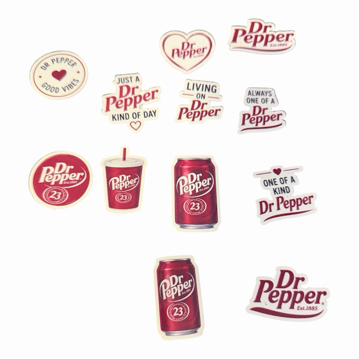 Handmade Mini Dr Pepper Sticker Set