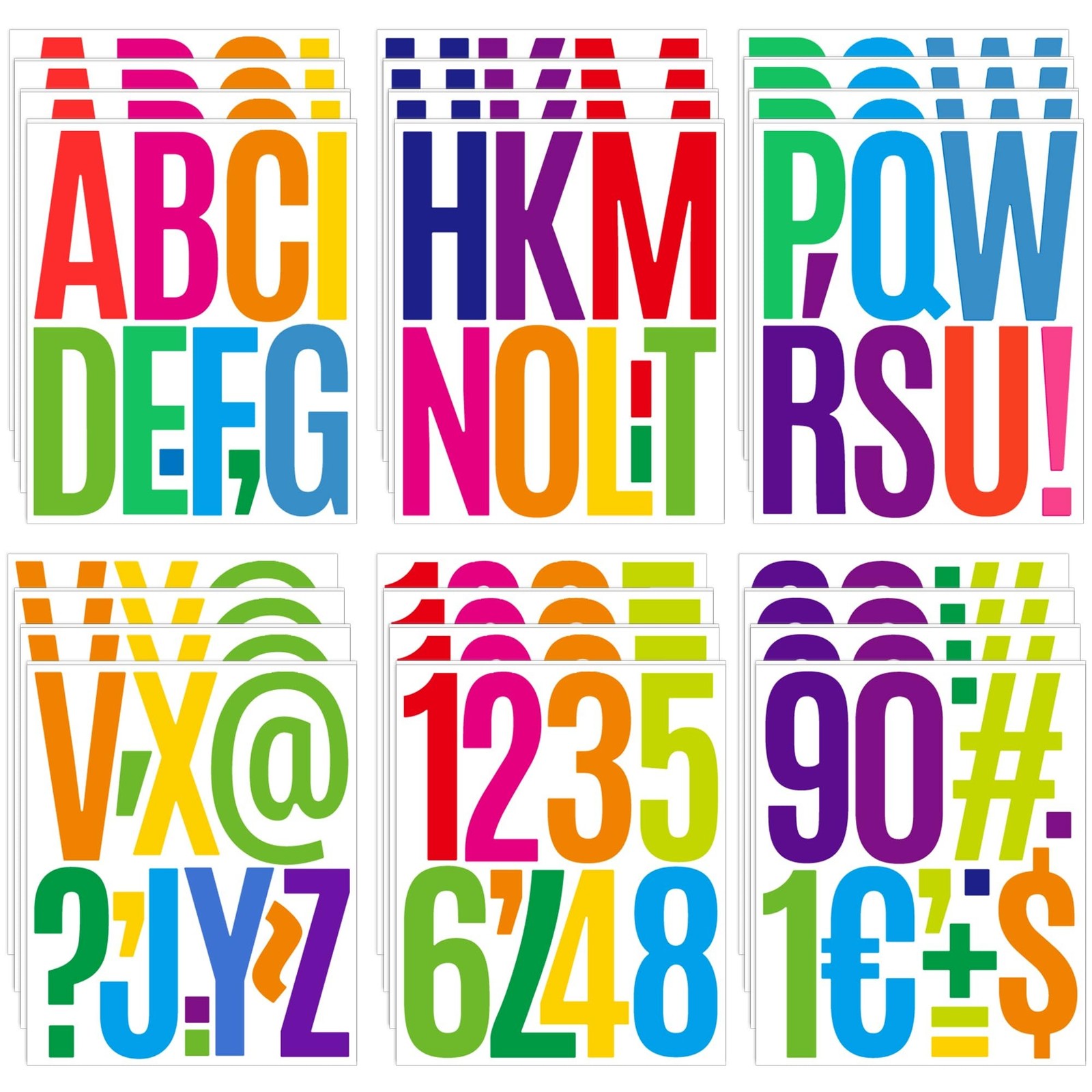 420 Pcs 5 Inch Large Bulletin Board Letters for Classroom,42 Sheets Letter St…