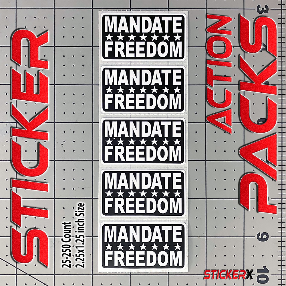 Mandate Freedom Stickers American Patriotic 1776 Anti Government No Mandate