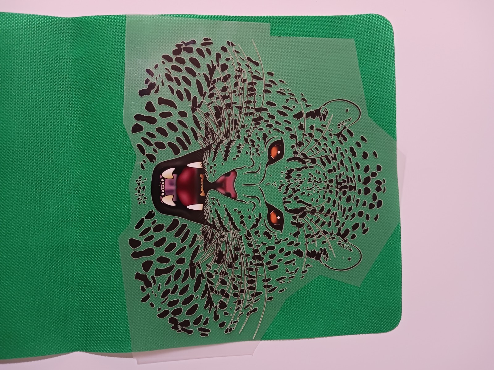 Cheetah White Large Sublimations Stickers easy to Iron On T-shirt (3 Pack)