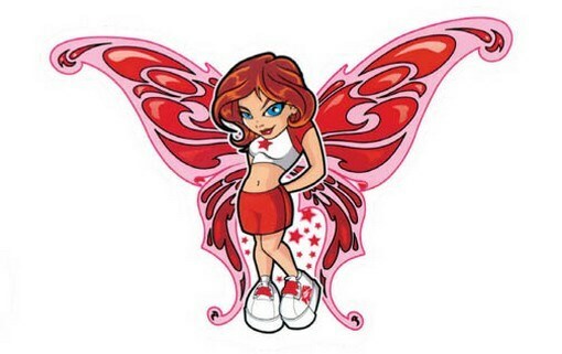 FAIRIES STICKER – RARE NEW BUTTERFLY FAIRY Decal – PRINT IMAGE PHOTO -G10