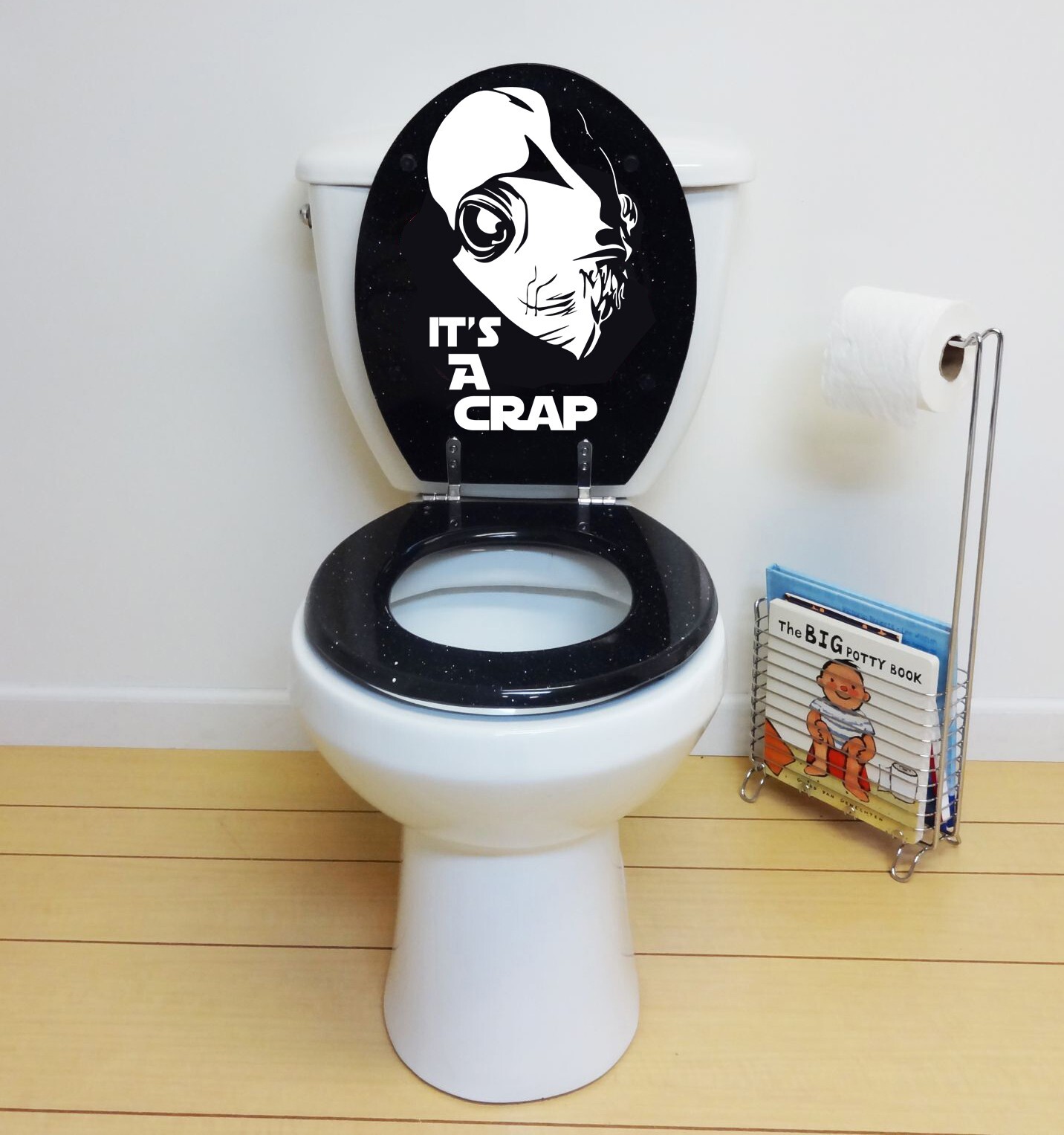 It's A Crap Toilet Lid Star Wars Inspired Vinyl Decal Sticker