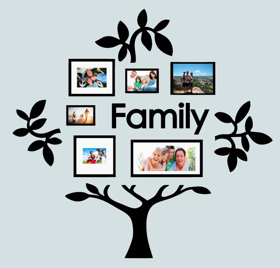 Family Tree Vinyl Wall Sticker Decal (C)