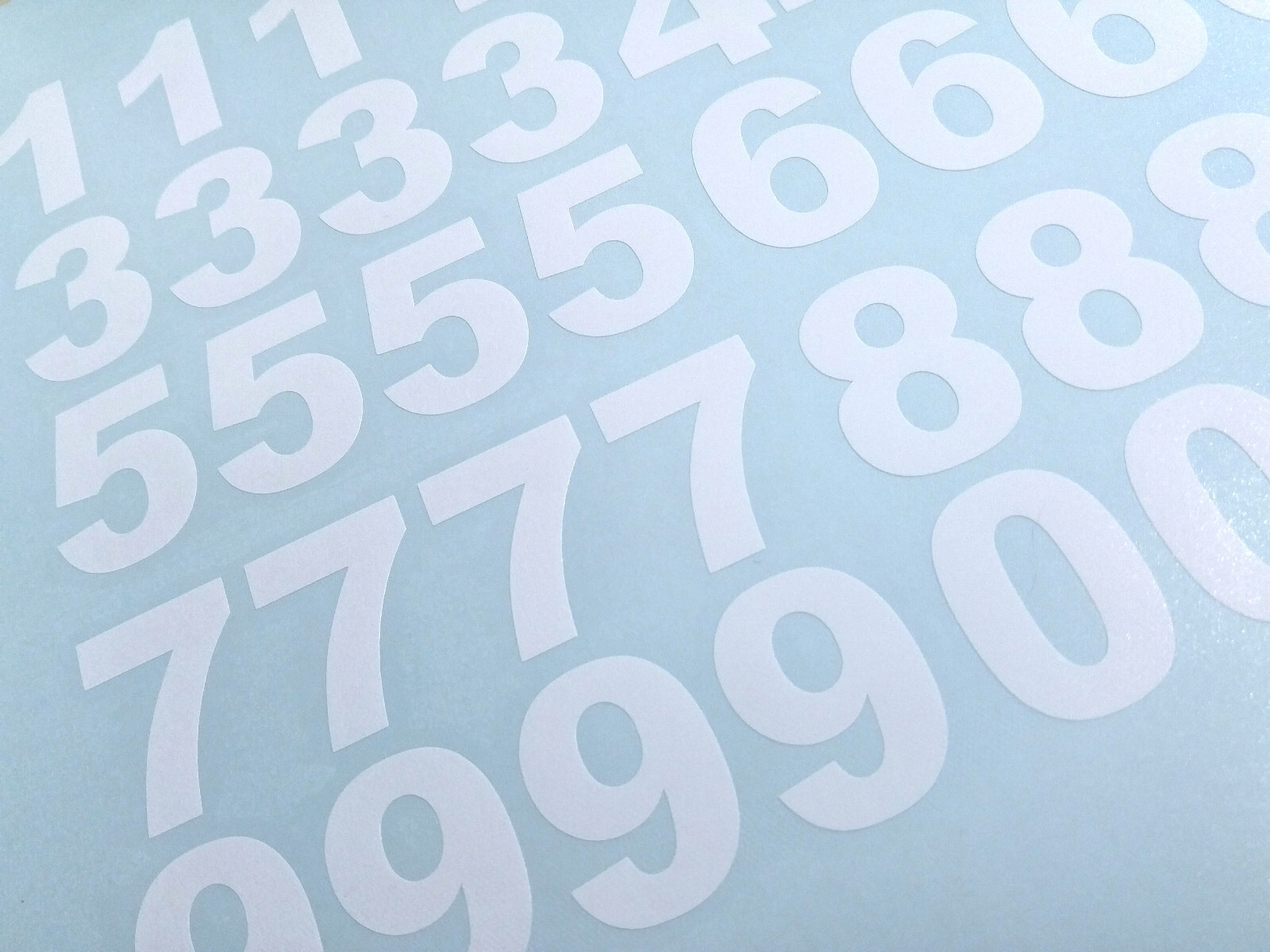 LOT Of 40, 4" High SELF ADHESIVE VINYL MAILBOX NUMBERS, DOOR,LOCKERS,CAR – ARIAL