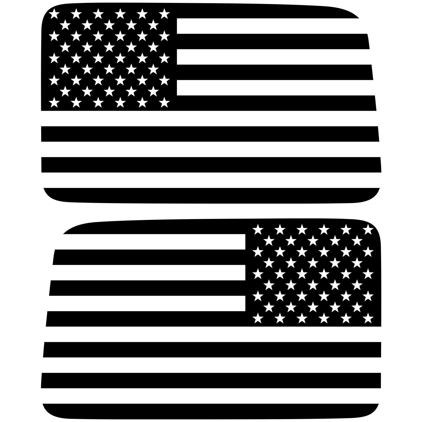 Black Rear Window American Flag Decal for Jeep Wrangler JL JLU 2018 2019 2020…