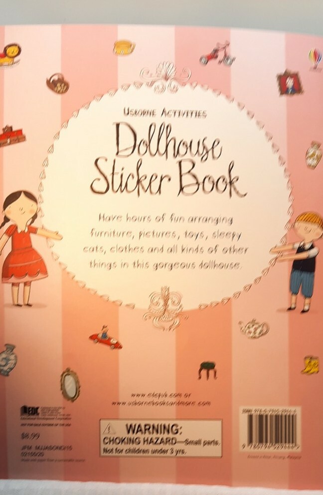 Lot of Children's Sticker Books -Princess -Dollhouse -Book of Beast- bonus page