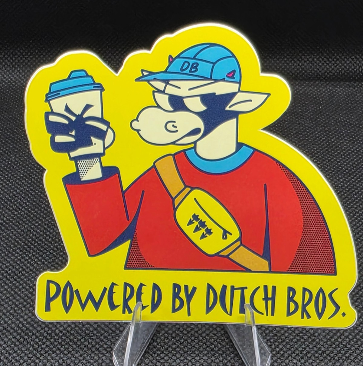 Dutch Bros Powered By Dutch Bros Streetwear Cow Sticker – Limited Edition
