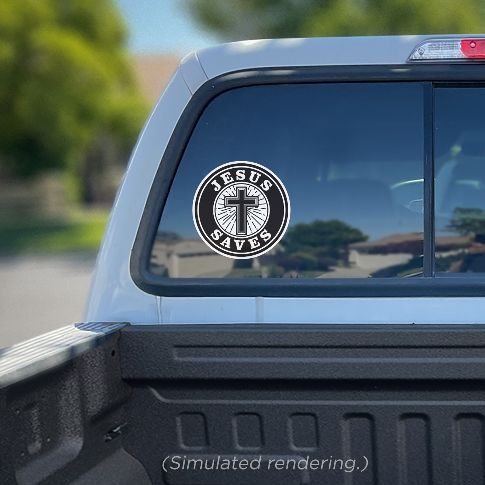 JESUS SAVES | Sticker | Bumper Window Sticker | Vinyl Sticker | Decal