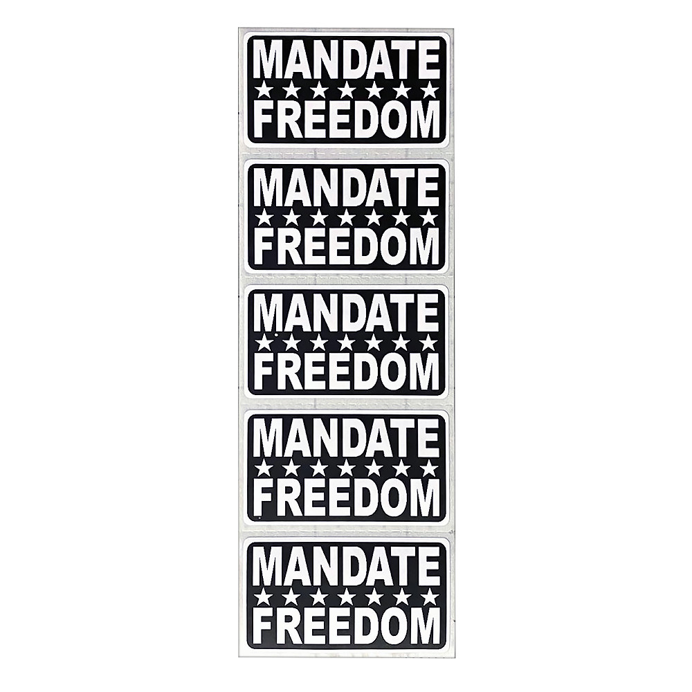 Mandate Freedom Stickers American Patriotic 1776 Anti Government No Mandate