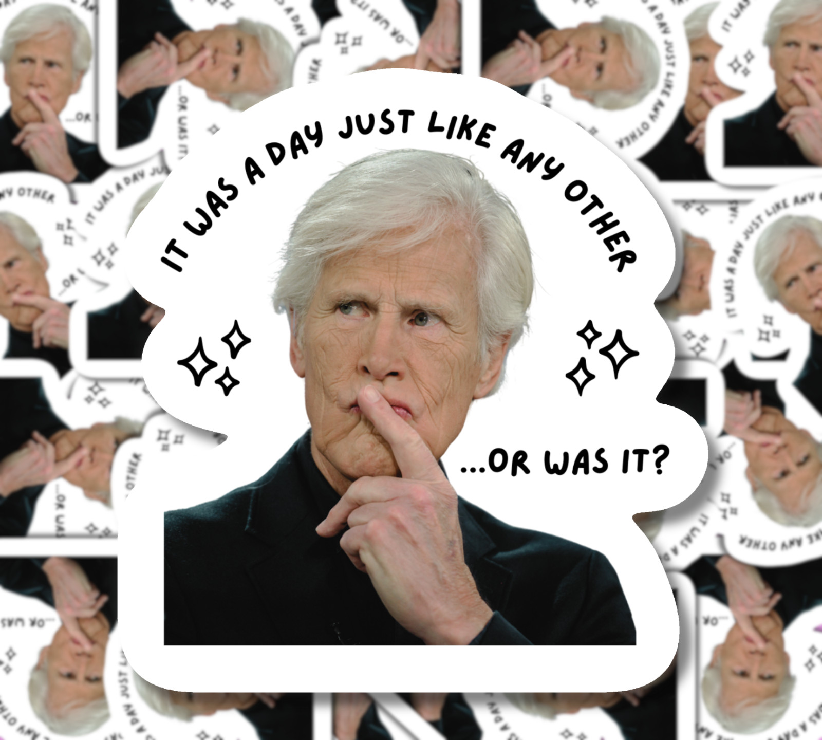 true crime sticker / dateline Keith Morrison / true crime gift / handmade