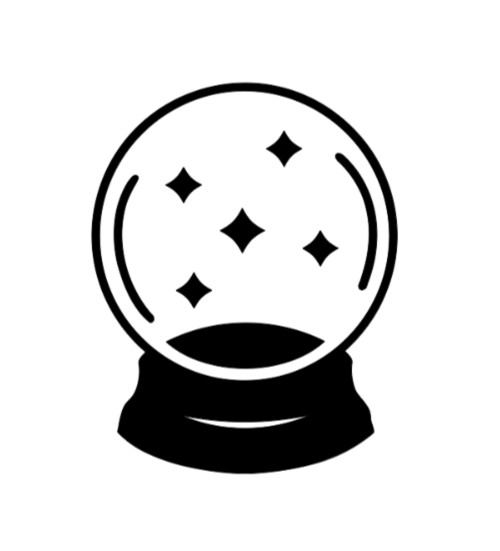 Crystal Ball Vinyl Decal Sticker Car Truck Window Laptop Bumper Magic Wizard