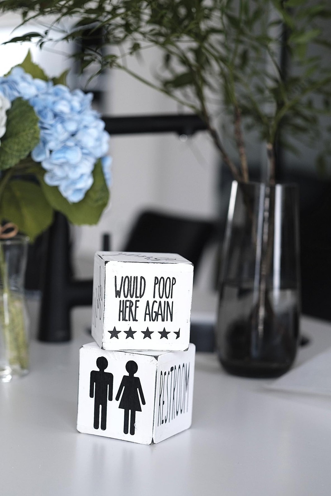 Lavender Inspired Set of 2 Farmhouse Bathroom Signs – Hello Sweet Cheeks – Ha…