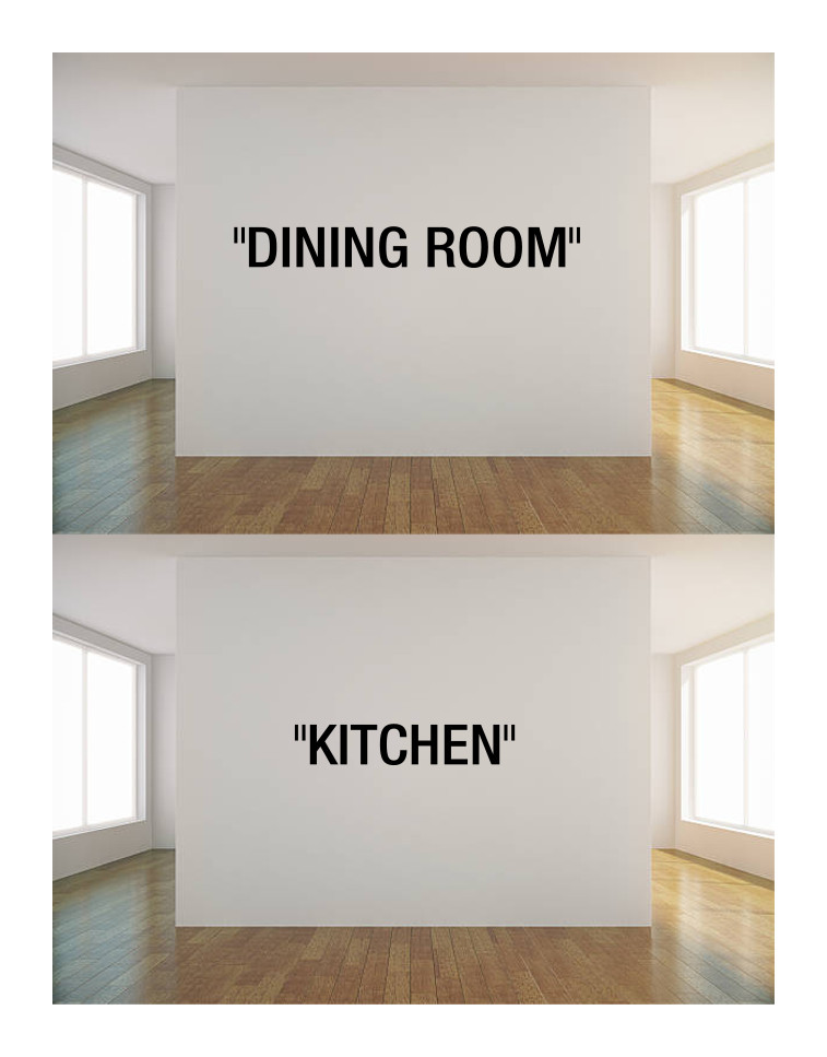 DINING ROOM KITCHEN WALL VINYL ART DECAL 8"X66" AND 8"X42" BEDROOM HOME DECOR