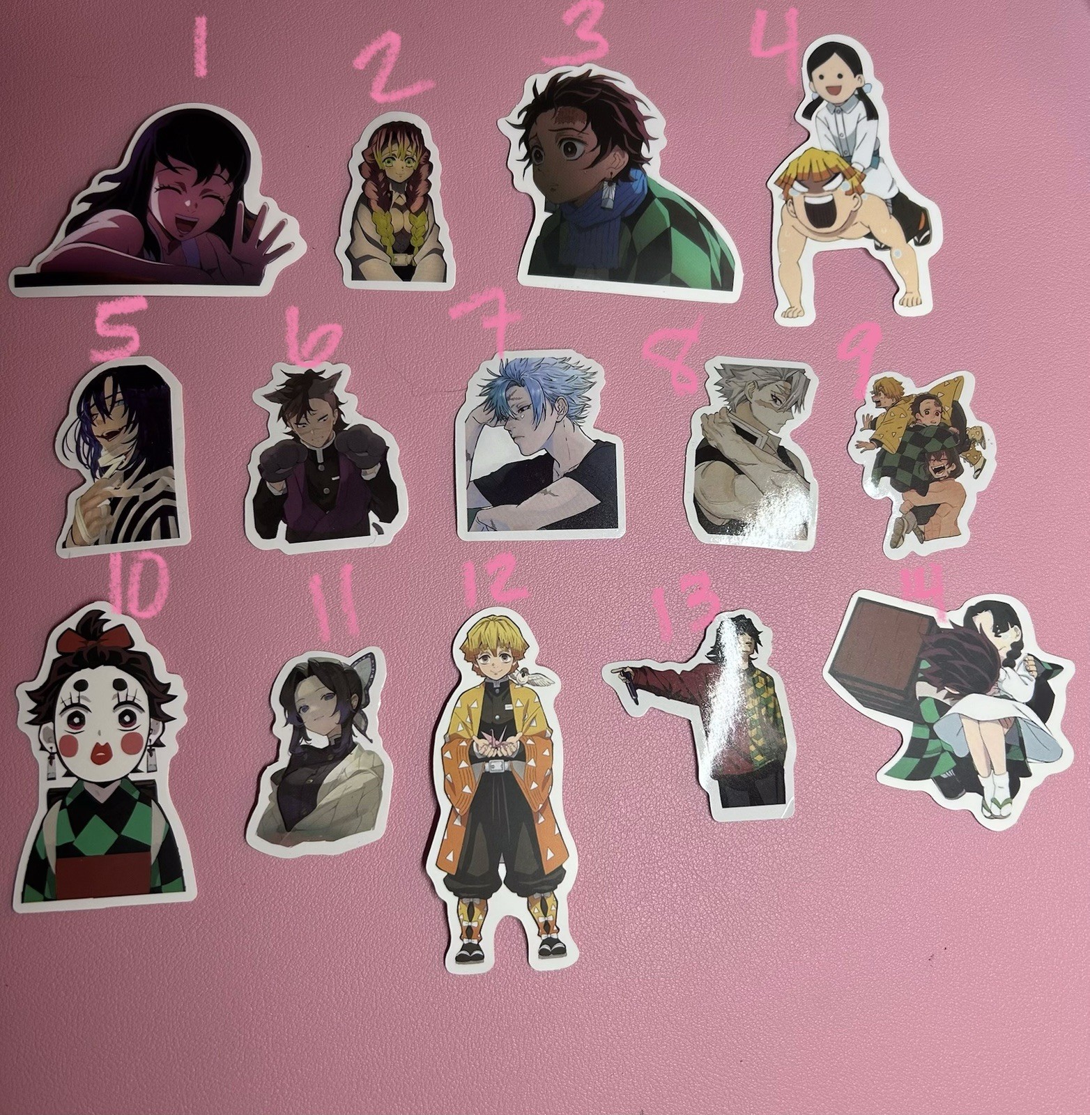 Demon Slayer , Genshin Impact And More Anime Stickers