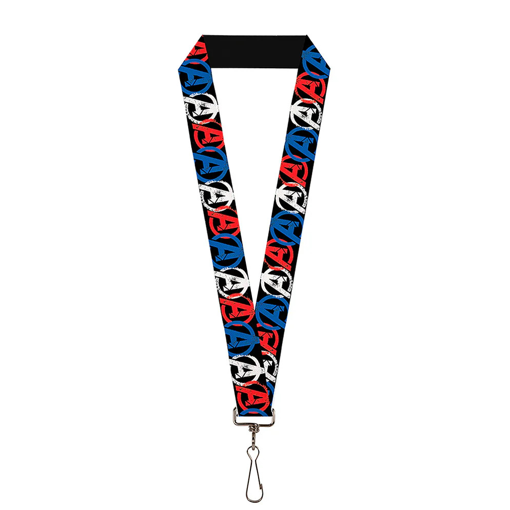 MARVEL AVENGERS Lanyard – 1.0" – Avengers "A" Logo Weathered- WAV048