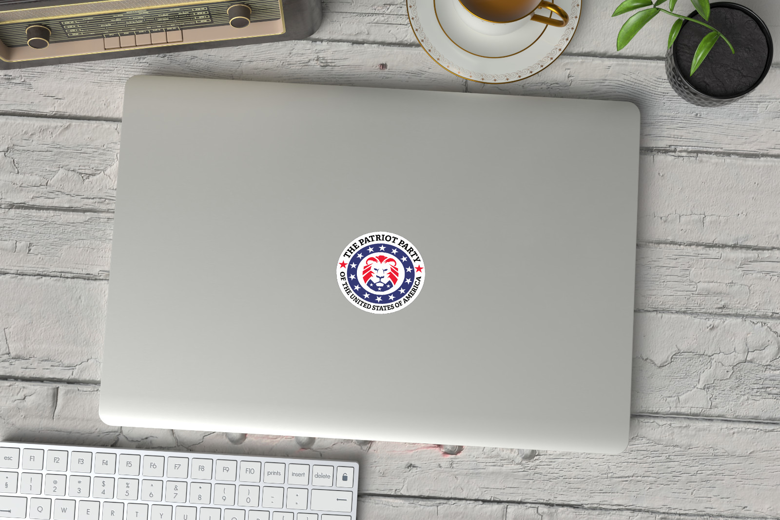 Patriot Party For TRUMP 2024 Sticker | Lion Logo MAGA LION DECAL | Free Shipping