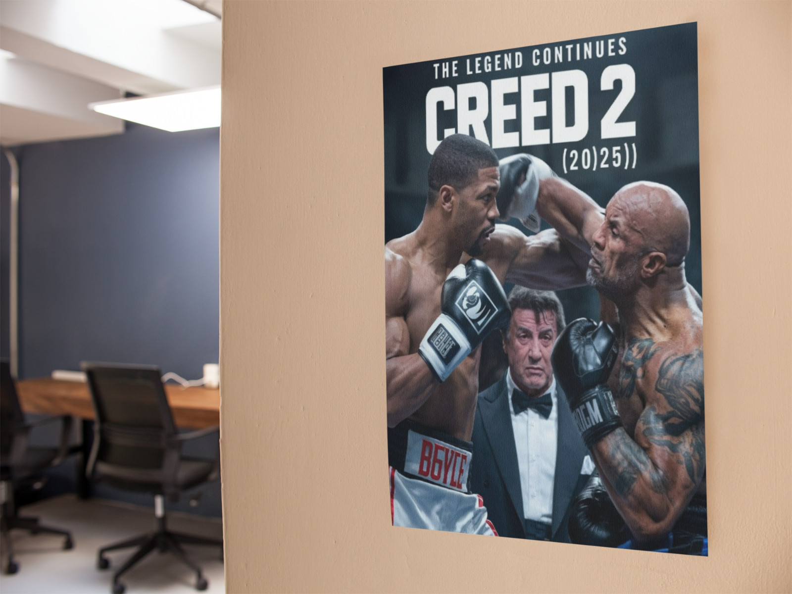 Boxing Champion Movie Inspired Wall Vinyl Decal Poster Removable Adhesive