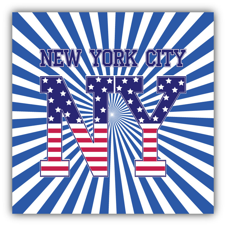 New York City Fashion Label Car Bumper Sticker Decal