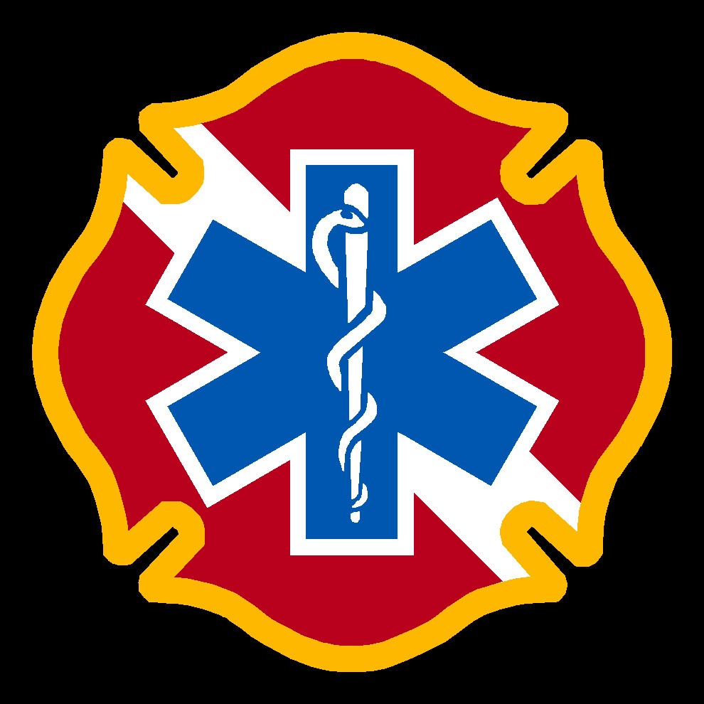 Reflective Dive Rescue Reflective Maltese Cross Star of Life Decal multiple size
