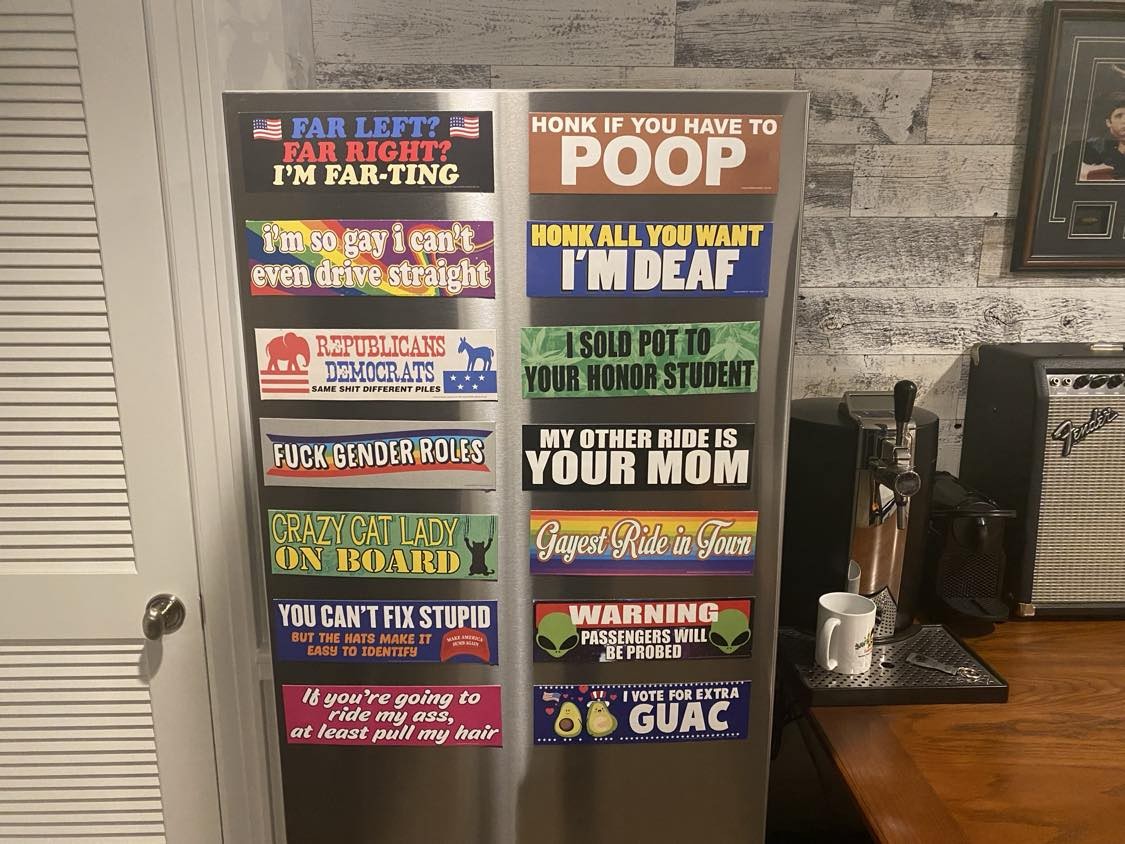 Honk If You Have to POOP – Joke Prank Bumper Car Magnet Sign – Made in the USA