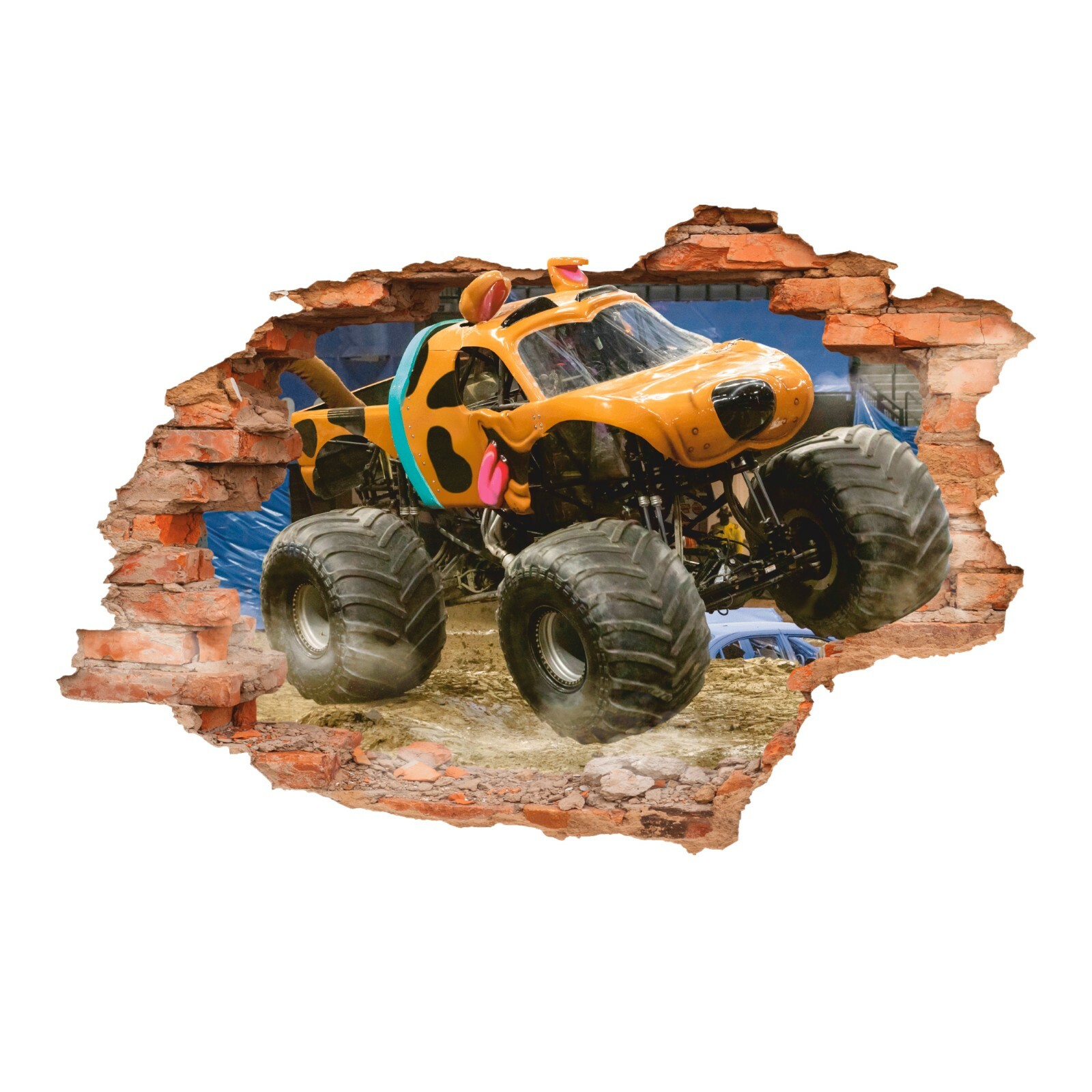 Monster Truck Wall Decal, Big Truck Wall Sticker, Wall Decor, Sport Truck, Race