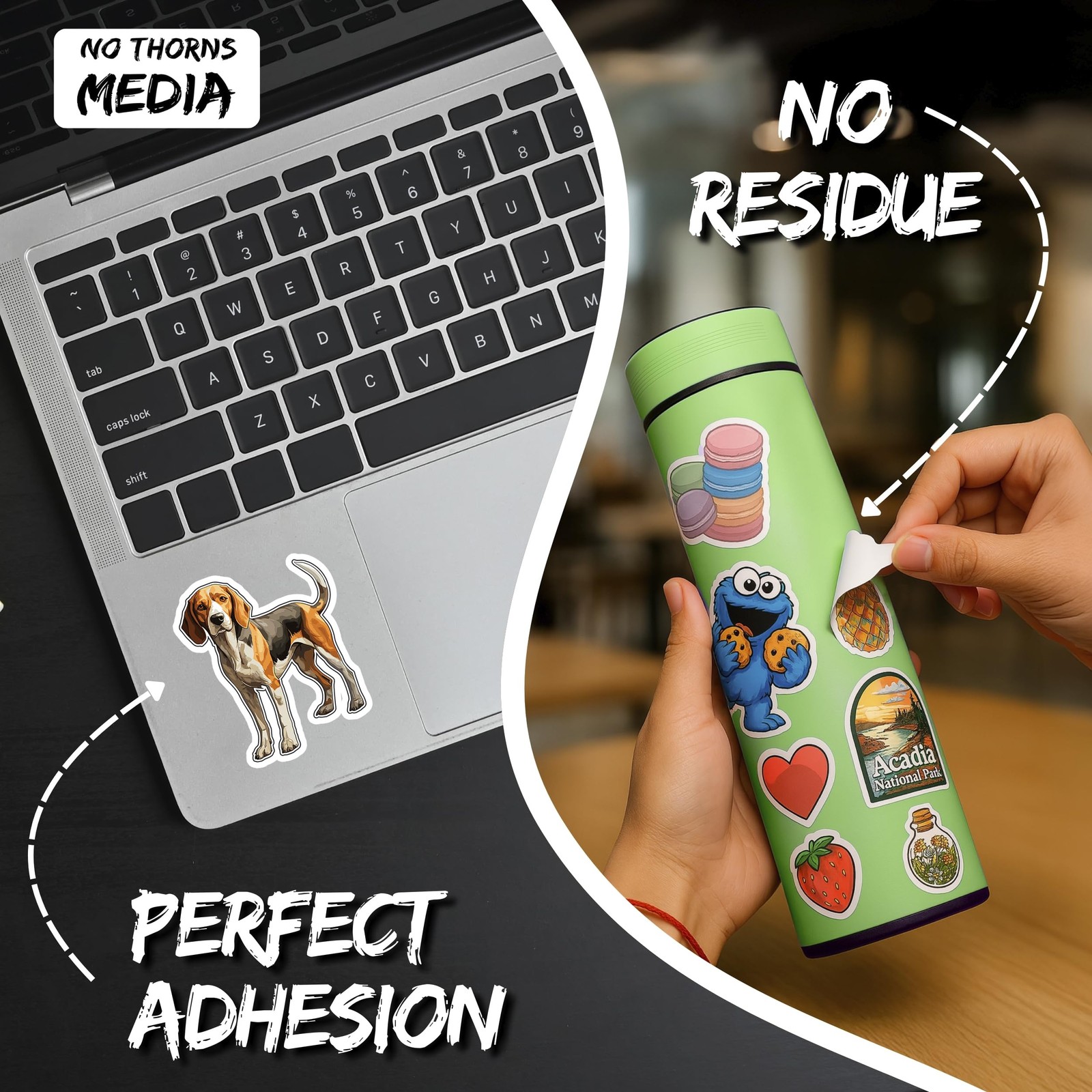 Foxhound Sticker 4 Inch Waterproof Vinyl Decal Durable Long-Lasting