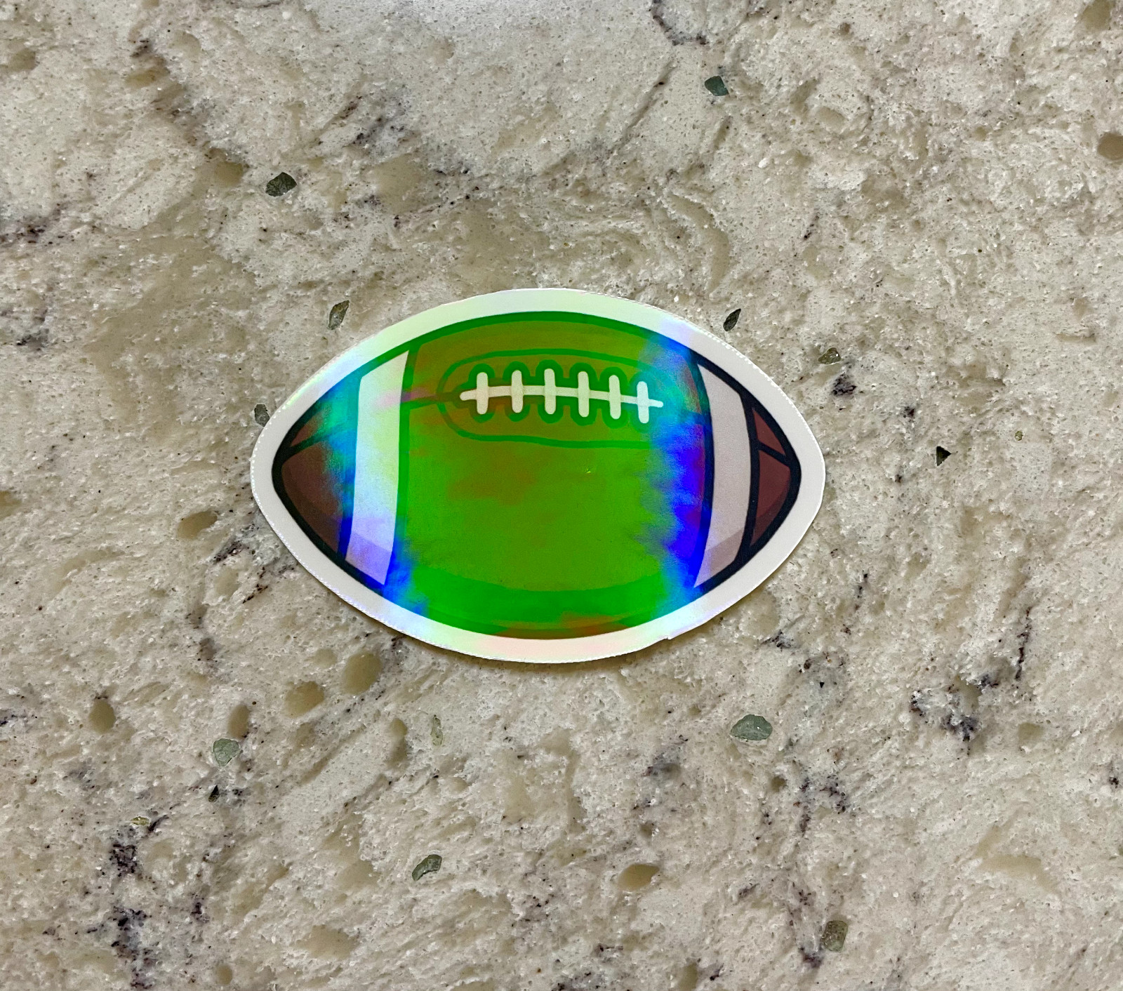 Football Sticker l Gloss or Holographic Laminate l Waterproof Decal