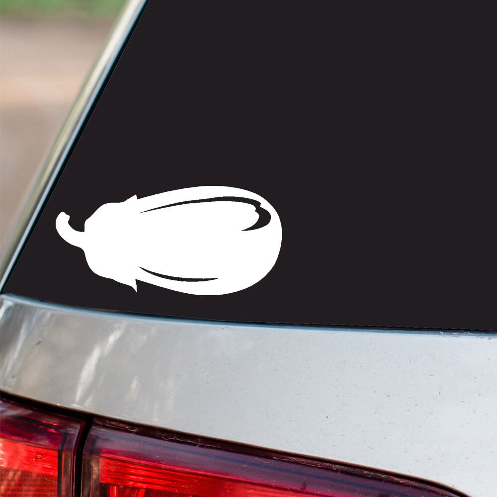 Eggplant Sticker Aubergine Vegetable Food all chrome and regular vinyl colors