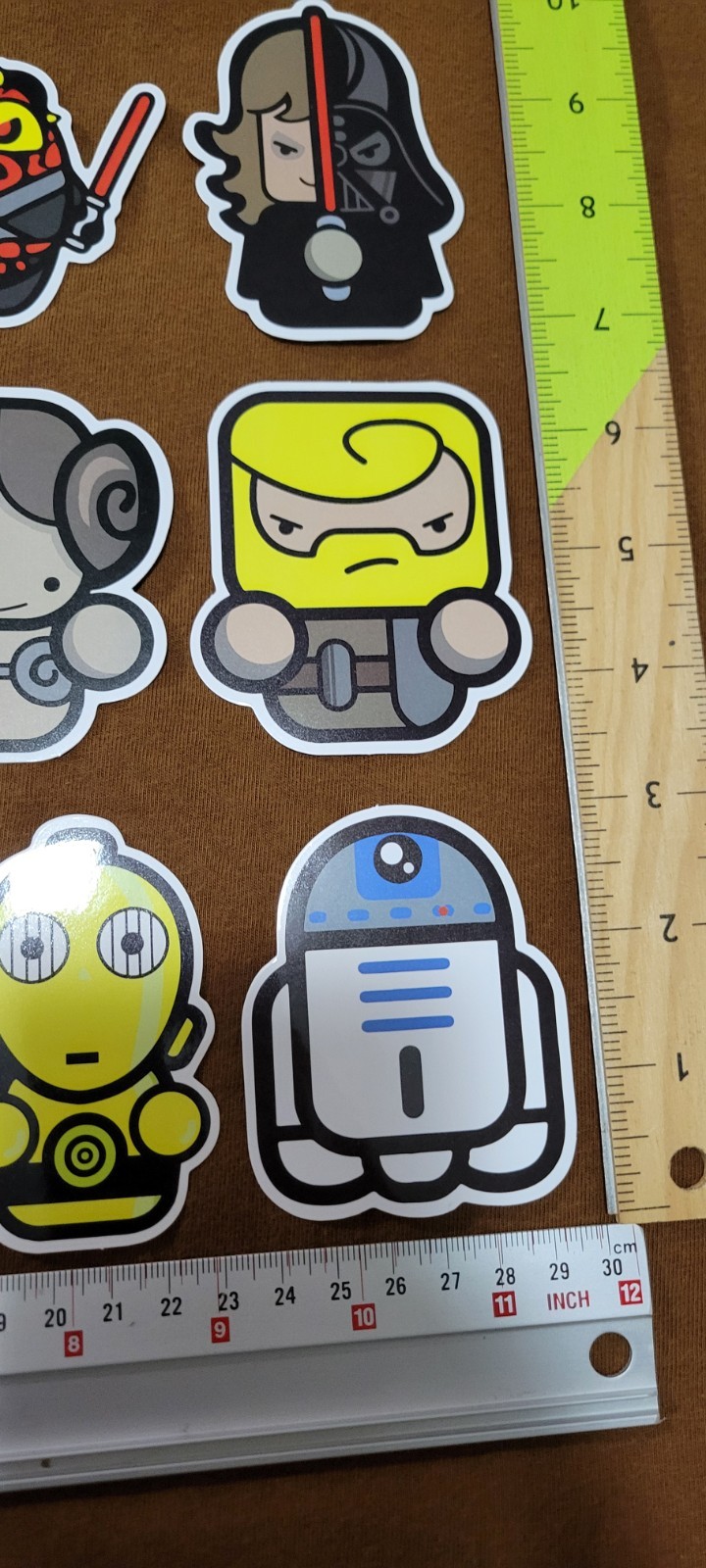 Star Wars LEGO Stickers Set Of 12 Individual As Seen